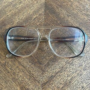 Oversized Eyeglass FRAMES Only New Globe Brown Eyeglasses Eyewear M106 vintage